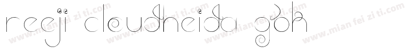 Reeji cloudHeiDa GBK字体转换